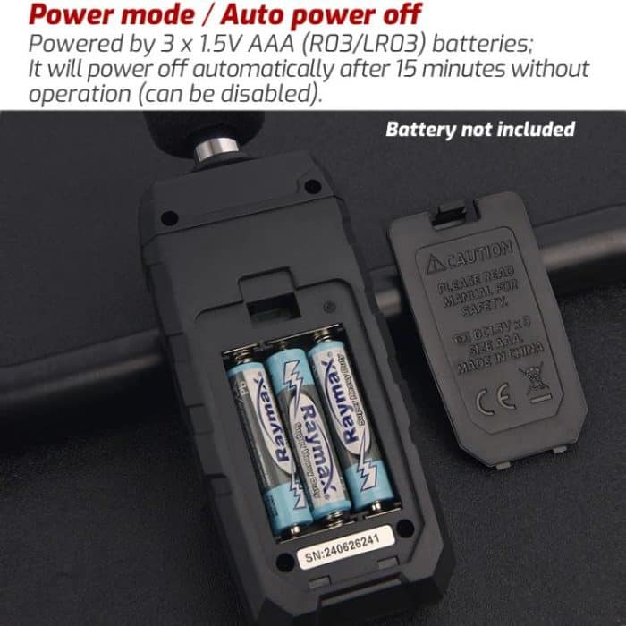 TRSI TA656A Digitales Geräuschmessgerät Dezibeldetektor – Bild 10