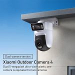 Original Xiaomi Outdoor Camera 4 MJSXJ10HL Dual 5MP 3K Ultra HD IP66 Waterproof, MJSXJ10HL – Bild 2
