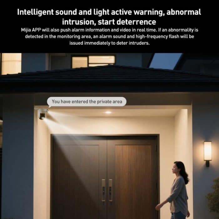 Original Xiaomi Outdoor Camera 4 MJSXJ10HL Dual 5MP 3K Ultra HD IP66 Waterproof, MJSXJ10HL – Bild 11