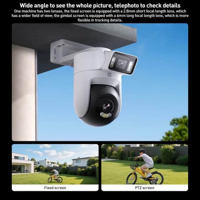 Original Xiaomi Outdoor Camera 4 MJSXJ10HL Dual 5MP 3K Ultra HD IP66 Waterproof, MJSXJ10HL – Bild 6