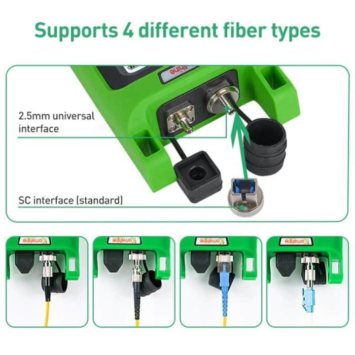 Komshine KPV-53 Optical Power Meter Fiber Loss Measuring Instrument, KPV-53-A/-70dBm～+6dBm, KPV-53-C/-50dBm～+26dBm – Bild 6