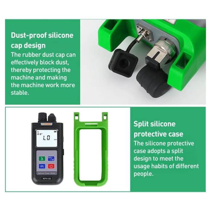 Komshine KPV-53 Optical Power Meter Fiber Loss Measuring Instrument, KPV-53-A/-70dBm～+6dBm, KPV-53-C/-50dBm～+26dBm – Bild 7
