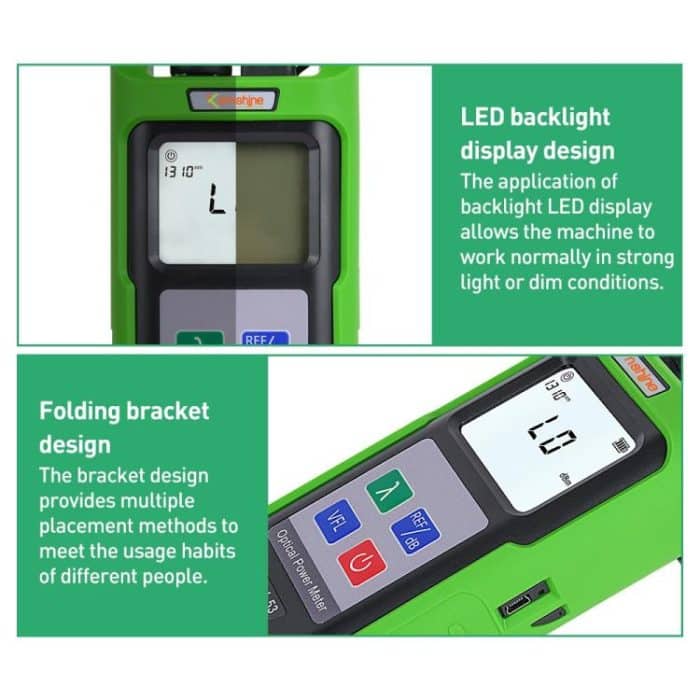 Komshine KPV-53 Optical Power Meter Fiber Loss Measuring Instrument, KPV-53-A/-70dBm～+6dBm, KPV-53-C/-50dBm～+26dBm – Bild 8