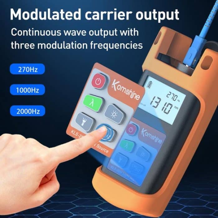 Komshine KLS-25m Handheld-Glasfaserleitungstester mit zwei Wellenlängen – Bild 7