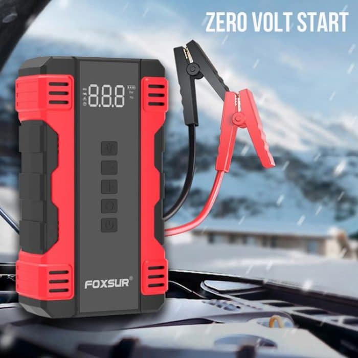 FOXSUR Car Emergency Starter Power Supply Multi-function Portable Car Air Pump – Bild 5