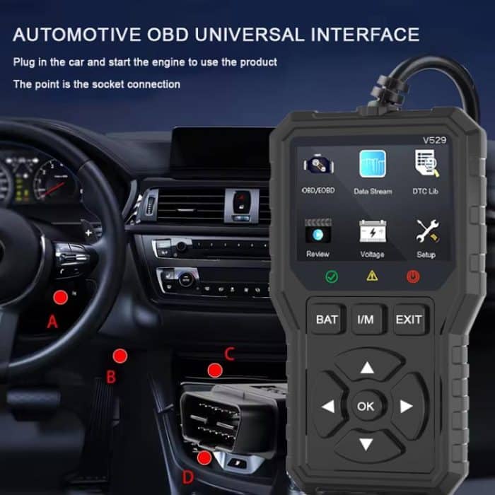 FOXSUR V529 OBD2 Car Engine Fault Code Reader Diagnostic Instrument – Bild 9