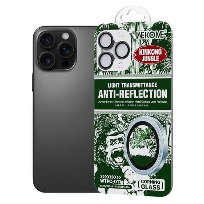 WTPC-011 Jungle Series Kinkong Imitation Metal Camera Lens Protector Film, For iPhone 16 Pro / 16 Pro Max – Bild 1