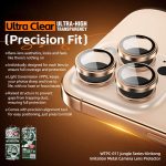 WTPC-011 Jungle Series Kinkong Imitation Metal Camera Lens Protector Film, For iPhone 16 Pro / 16 Pro Max – Bild 2