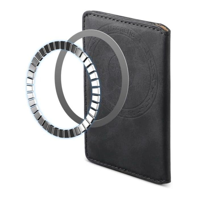 Denior V08 Magsafe Wallet Retro Texture Leather Magnetic Card Holder Bag, V08 – Bild 3