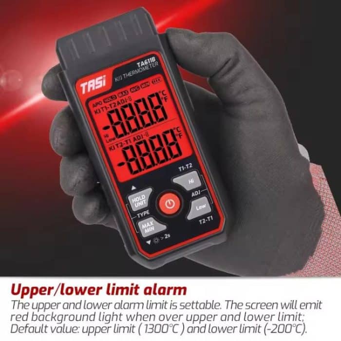 TRSI TA610A Industrielles Handthermometer Typ K, Thermoelement, Einkanal, ohne Umgebungstemperatur – Bild 10