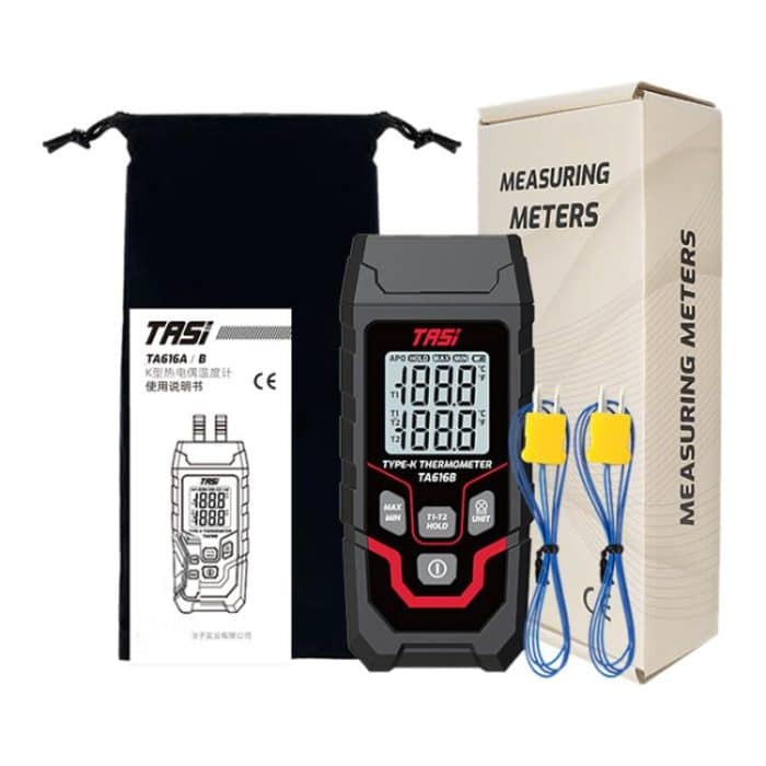 TRSI TA616B Industrielles Handthermometer Typ K, Zweikanal, Basisversion – Bild 12