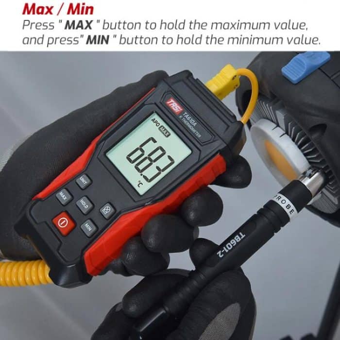 TRSI TA616B Industrielles Handthermometer Typ K, Zweikanal, Basisversion – Bild 7