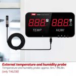 TRSI TA623A Industrielles Thermometer-Hygrometer zur Wandmontage, eingebaute Sonde – Bild 5