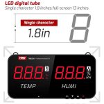 TRSI TA623A Industrielles Thermometer-Hygrometer zur Wandmontage, eingebaute Sonde – Bild 8