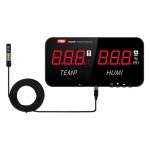 TRSI TA623B Industrielles Thermometer-Hygrometer zur Wandmontage, externe 5-Meter-Sonde