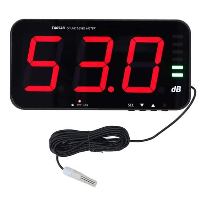 EDA0081260.jpg TRSI TA654B Großbild-Wand-Geräuschmessgerät Dezibel-Detektor – Bild 1
