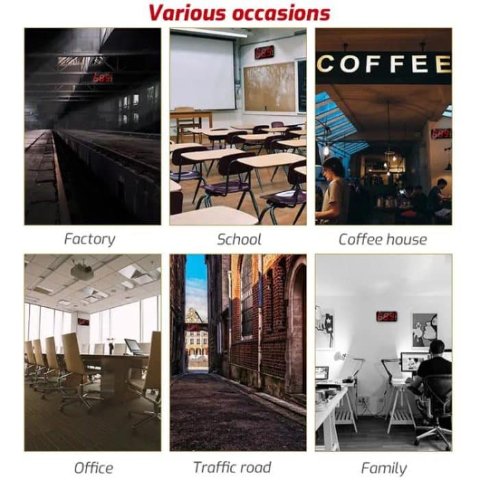 TRSI TA654B Großbild-Wand-Geräuschmessgerät Dezibel-Detektor – Bild 12