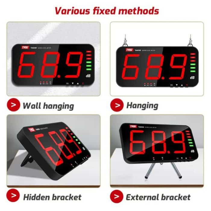 TRSI TA654B Großbild-Wand-Geräuschmessgerät Dezibel-Detektor – Bild 10