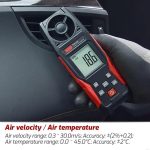 TRSI TA640A Handheld-Windgeschwindigkeitsinstrument mit hoher Präzision Windvolumentester – Bild 4