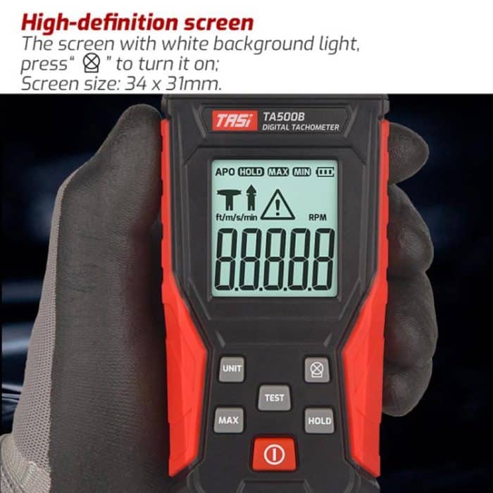 TASI TA500B Contact Measurement Laser Tachometer Digital Display Measuring Speed Meter, TA500B Contact Measurement – Bild 3