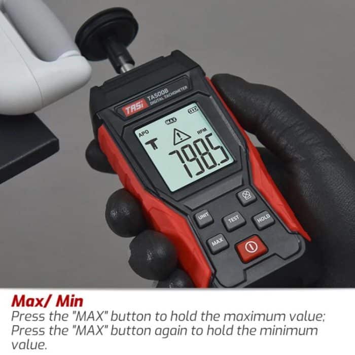 TASI TA500B Contact Measurement Laser Tachometer Digital Display Measuring Speed Meter, TA500B Contact Measurement – Bild 4
