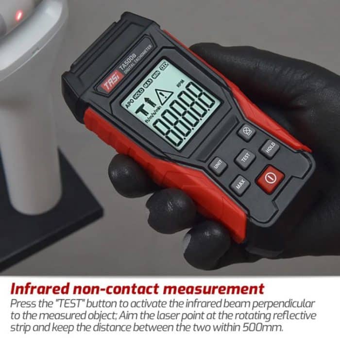 TASI TA500B Contact Measurement Laser Tachometer Digital Display Measuring Speed Meter, TA500B Contact Measurement – Bild 6