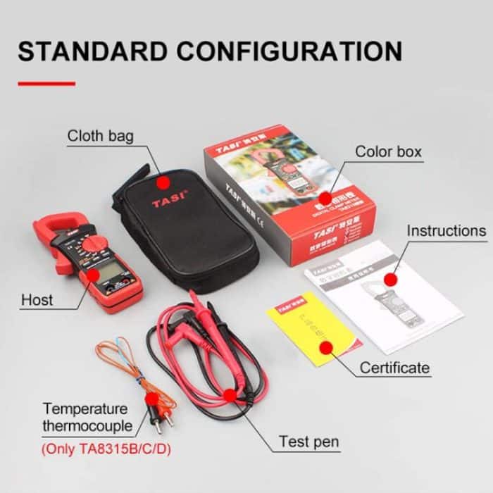 TRSI TA8315A Strommesszange Hochgenaues AC/DC-Spannungsamperemeter – Bild 7