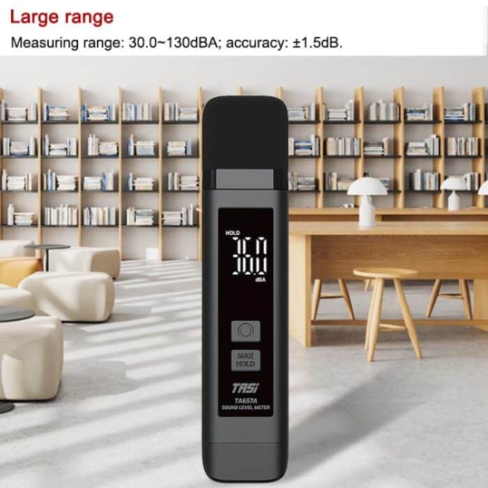 TRSI TA657A Wiederaufladbares Geräuschmessgerät Dezibeldetektor – Bild 4