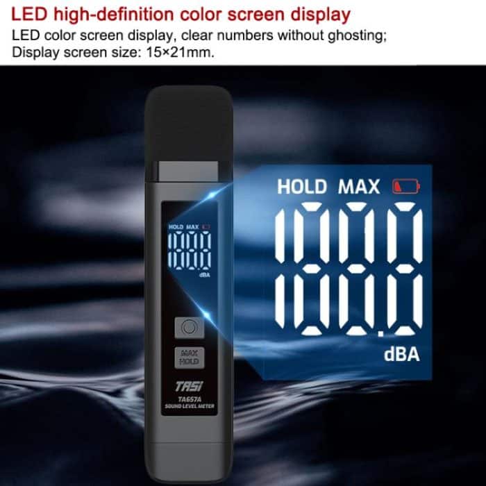 TRSI TA657A Wiederaufladbares Geräuschmessgerät Dezibeldetektor – Bild 7