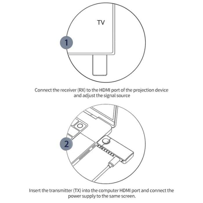 Q50 Leather Texture Wireless HDMI Video Transmitter and Receiver Extender Adapter, Leather Texture – Bild 11