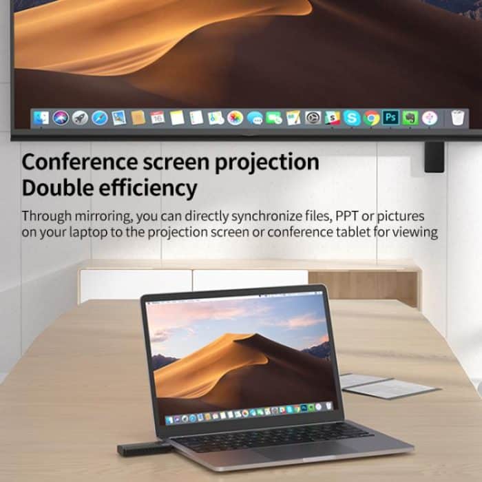 Q50 Leather Texture Wireless HDMI Video Transmitter and Receiver Extender Adapter, Leather Texture – Bild 4