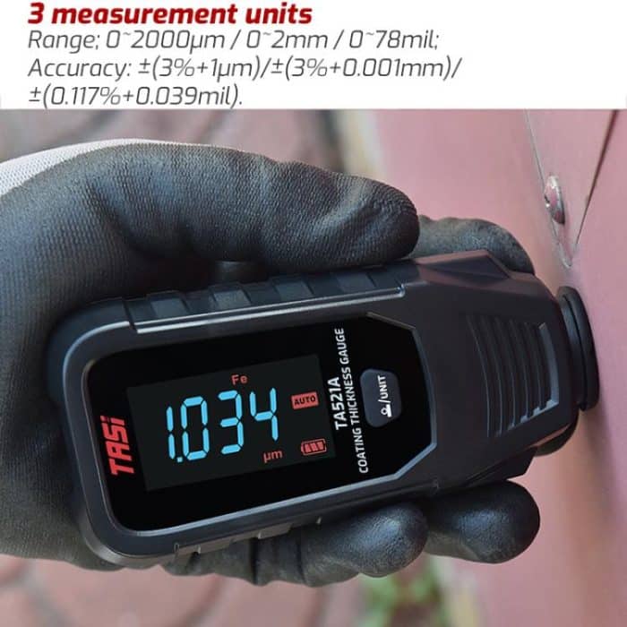 TASI TA521A Car Paint Film Meter Paint Surface Tester Coating Thickness Gauge, TA521A – Bild 6