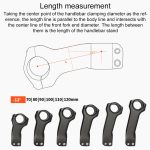 TOSEEK K01 Road Mountain Bike Carbon Fiber Handlebar Riser Faucet, -12 Degree, 70mm, -12 Degree, 80mm, -12 Degree, 90mm, -12 Degree, 100mm, -12 Degree, 110mm, -12 Degree, 120mm – Bild 5