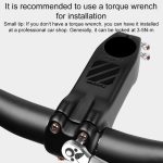 TOSEEK K01 Road Mountain Bike Carbon Fiber Handlebar Riser Faucet, -12 Degree, 70mm, -12 Degree, 80mm, -12 Degree, 90mm, -12 Degree, 100mm, -12 Degree, 110mm, -12 Degree, 120mm – Bild 6