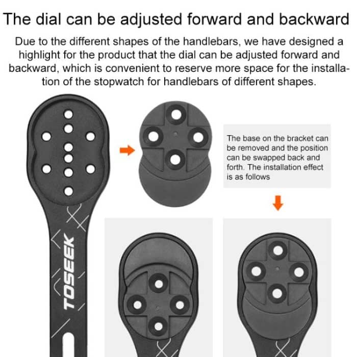 TOSEEK MA106 Aluminum Alloy Bicycle Road Bike Integrated Handlebar Computer Bracket – Bild 2