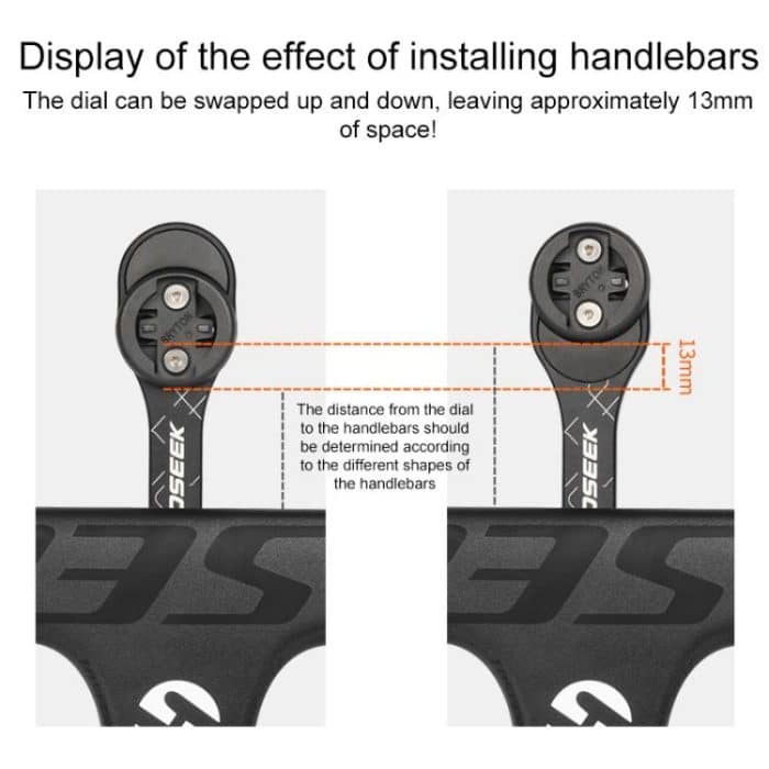 TOSEEK MA106 Aluminum Alloy Bicycle Road Bike Integrated Handlebar Computer Bracket – Bild 5