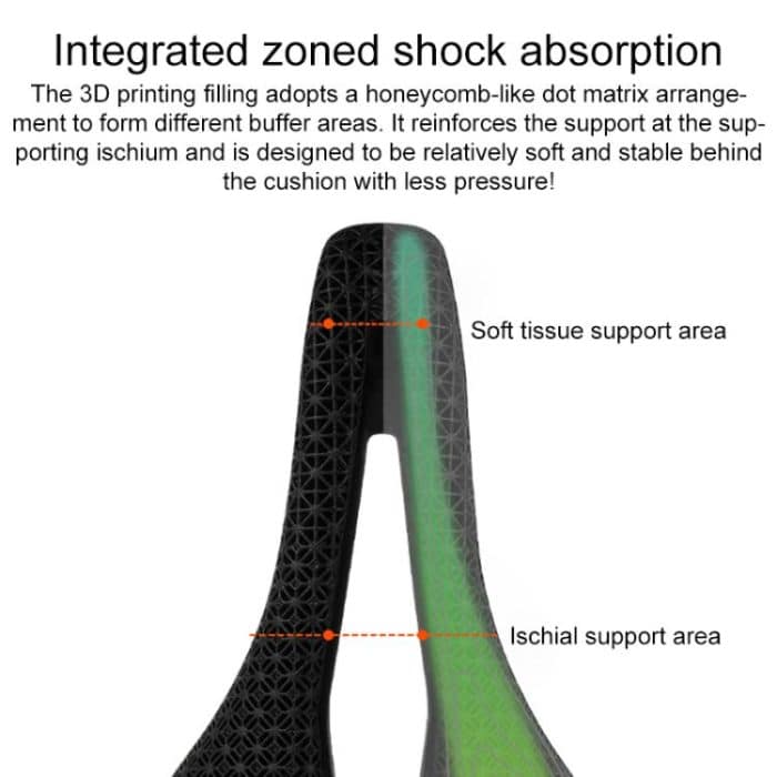 TOSEEK P300 Carbon Fiber 3D Printed Road Mountain Bike Seat – Bild 4