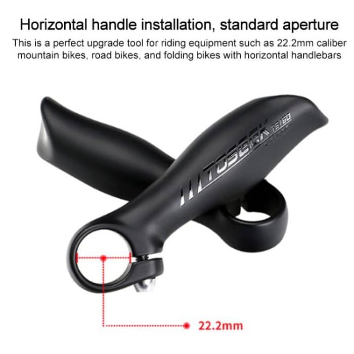 TOSEEK 1Pair Carbon Fiber Mountain Bike Rest Horn Handlebar – Bild 6