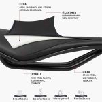 TOSEEK TS101 Road Mountain Bike Leather Saddle – Bild 2