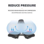 TOSEEK TS101 Road Mountain Bike Leather Saddle – Bild 4