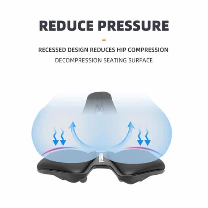 TOSEEK TS101 Road Mountain Bike Leather Saddle – Bild 4