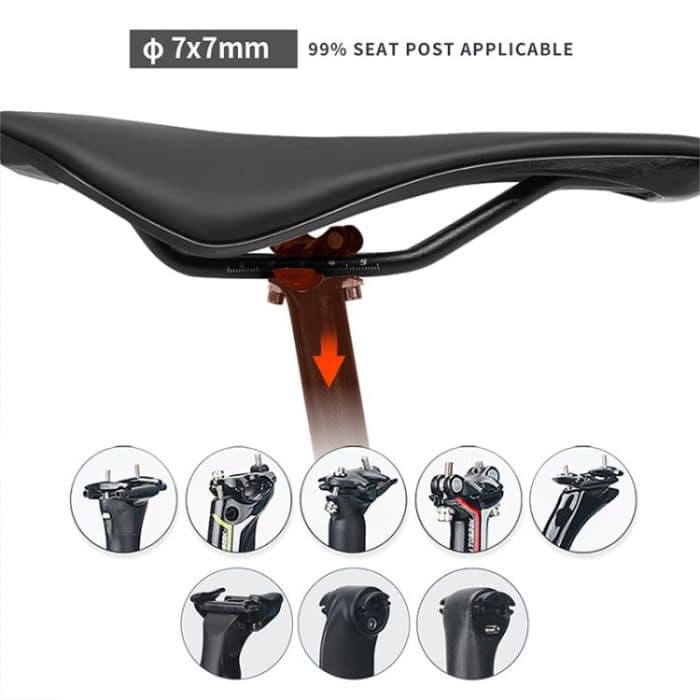 TOSEEK TS101 Road Mountain Bike Leather Saddle – Bild 6