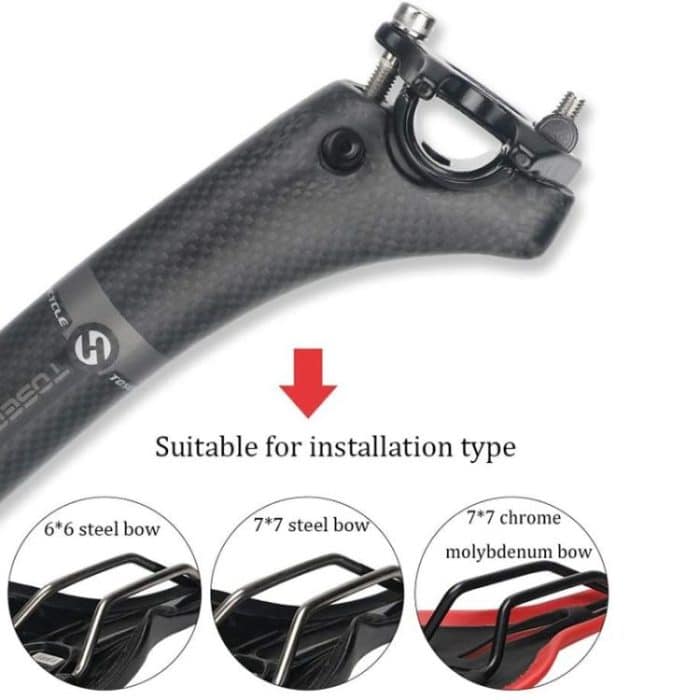 TOSEEK Road Mountain Bike Carbon Fiber Sitting Tube, 27.2x350mm, 30.8x350mm, 31.6x350mm, 27.2x400mm, 30.8x400mm, 31.6x400mm – Bild 3