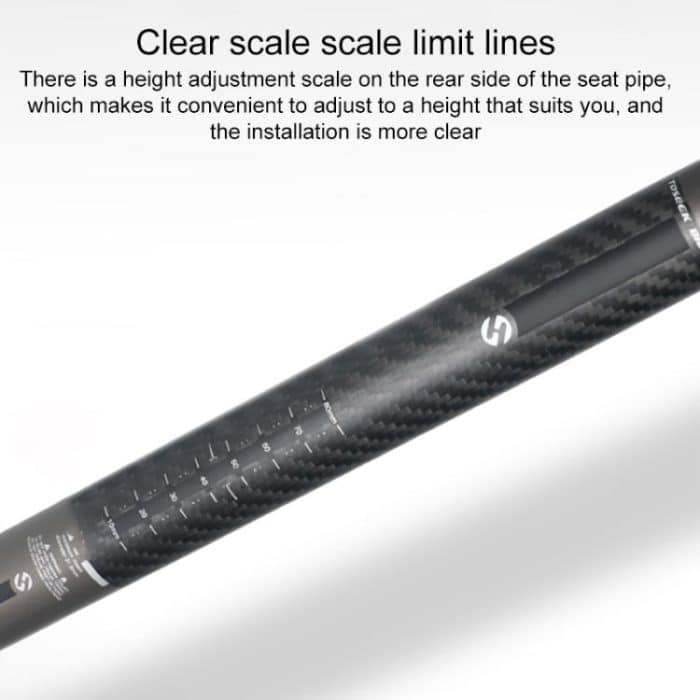 TOSEEK Road Mountain Bike Carbon Fiber Sitting Tube, 27.2x350mm, 30.8x350mm, 31.6x350mm, 27.2x400mm, 30.8x400mm, 31.6x400mm – Bild 5