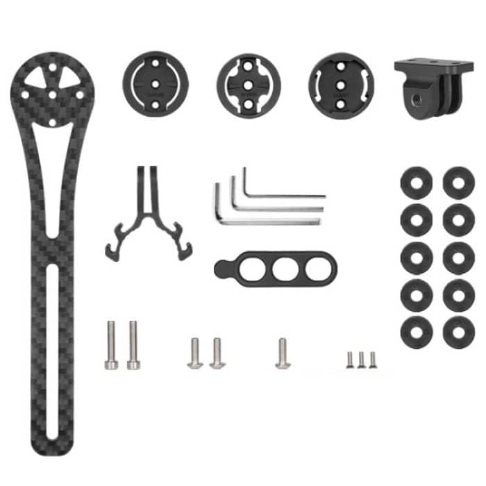 EDA008134501A.jpg TOSEEK Carbon Fiber Bicycle Road Bike Integrated Handlebar Meter Bracket – Bild 1