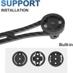 TOSEEK Carbon Fiber Bicycle Road Bike Integrated Handlebar Meter Bracket – Bild 3