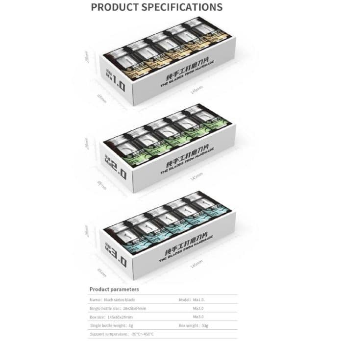 18 Kinds 5 in 1 High Toughness Soft Handmade Polishing Blade, Ma1.0, Ma2.0, Ma3.0, Ma4.0, Ma5.0, MA-Family Bucket – Bild 12