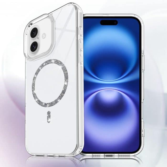 Transparent MagSafe Glitter Powder Acrylic Phone Case, For iPhone 16, For iPhone 15 Pro Max, For iPhone 15 Pro, For iPhone 15 Plus / 14 Plus – Bild 1