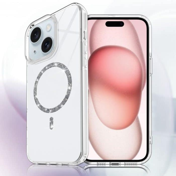 Transparent MagSafe Glitter Powder Acrylic Phone Case, For iPhone 15, For iPhone 14 / 13, For iPhone 14 Pro, For iPhone 14 Pro Max – Bild 1