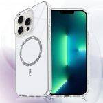 Transparent MagSafe Glitter Powder Acrylic Phone Case, For iPhone 13 Pro Max, For iPhone 13 Pro, For iPhone 12 / 12 Pro, For iPhone 12 Pro Max